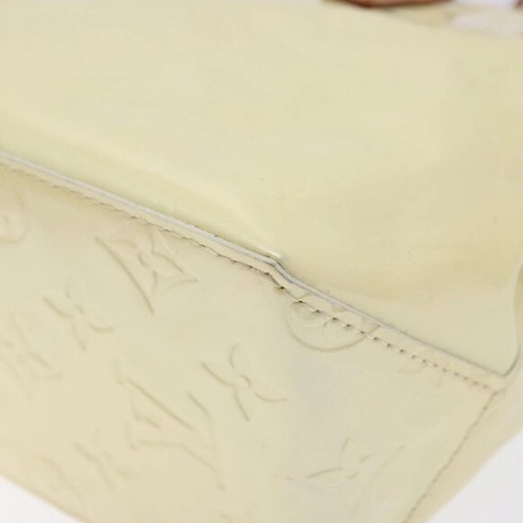 LOUIS VUITTON Monogram Vernis Reade PM Hand Bag Perle M91336 LV Auth 139003 - Picture 4 of 16